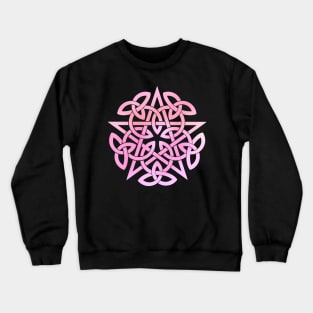 Pink Pentagram. Celtic knot Crewneck Sweatshirt